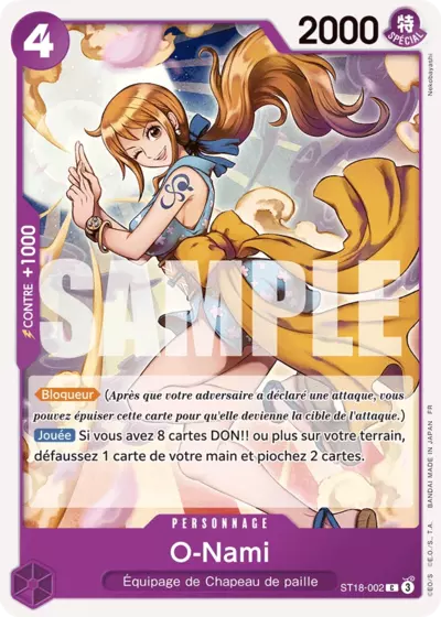 ST18-002 - O-Nami — Carte One Piece Premium Booster — The Best Vol.2 002