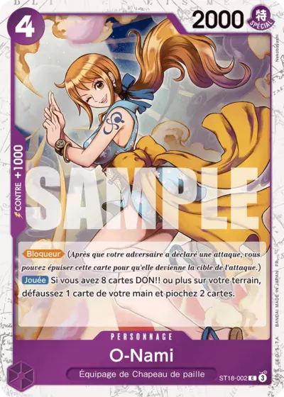 ST18-002 - O-Nami V2 — Carte One Piece Premium Booster — The Best Vol.2 002