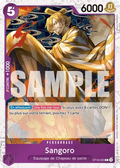 ST18-003 - Sangoro V2 — Carte One Piece Premium Booster — The Best Vol.2 003