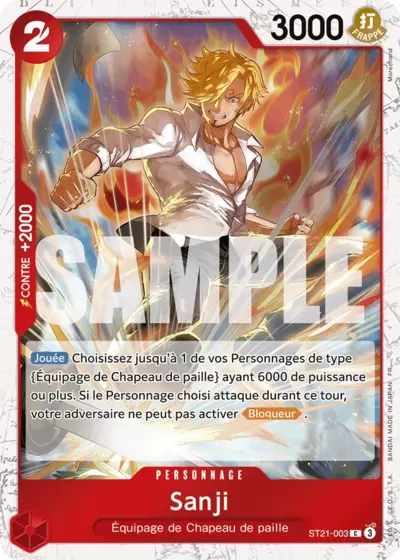 ST21-003 - Sanji V2 — Carte One Piece Premium Booster — The Best Vol.2 003