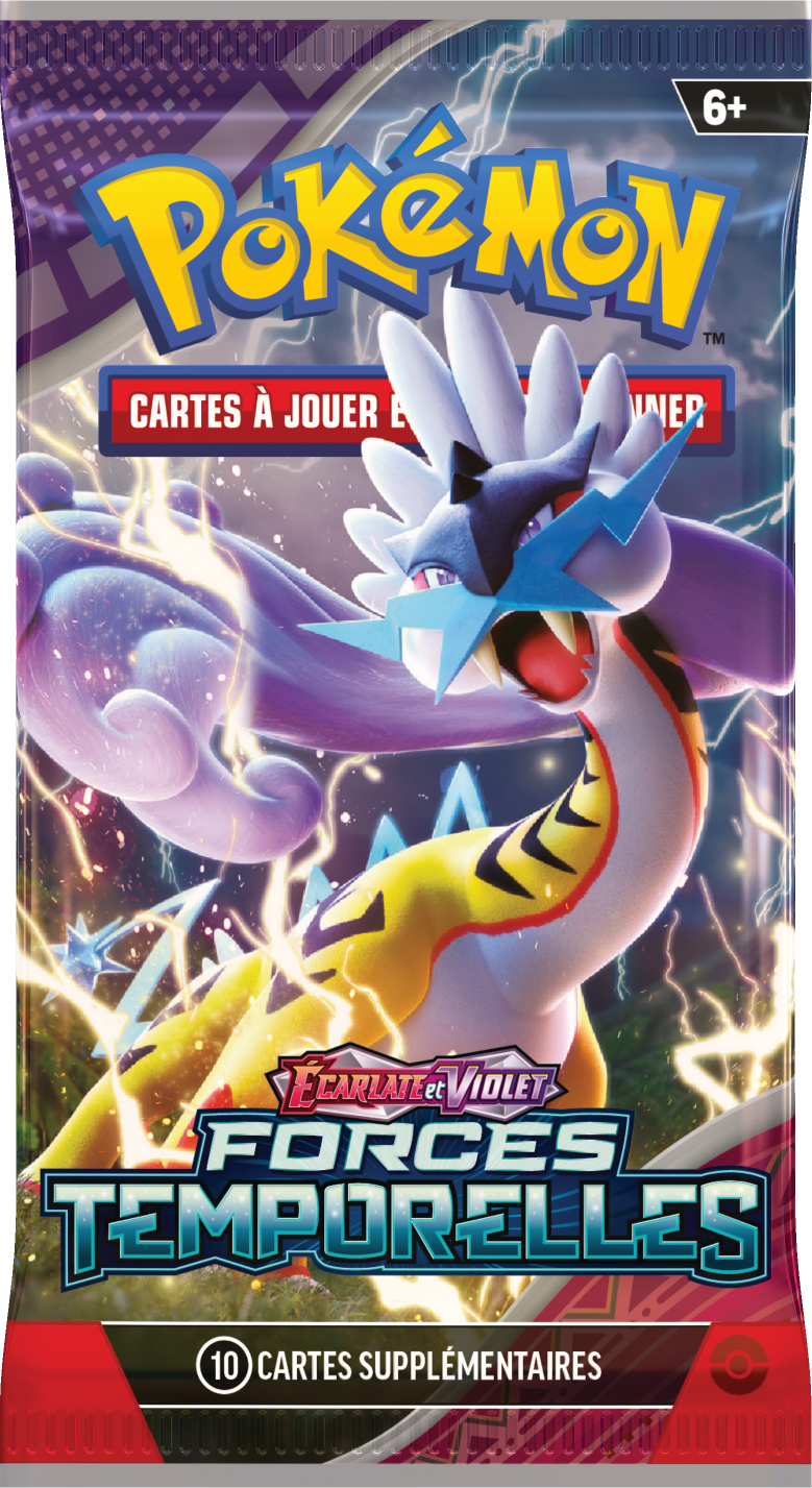 Booster Pokémon Forces Temporelles illustration Ire-Foudre, scellé français