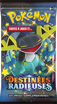 Booster Pokémon Destinées Radieuses illustration Lanssorien Chromatique, scellé français