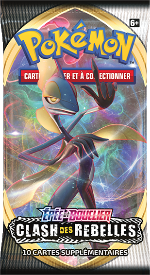 Booster Pokémon Clash des Rebelles illustration Lézargus, scellé français