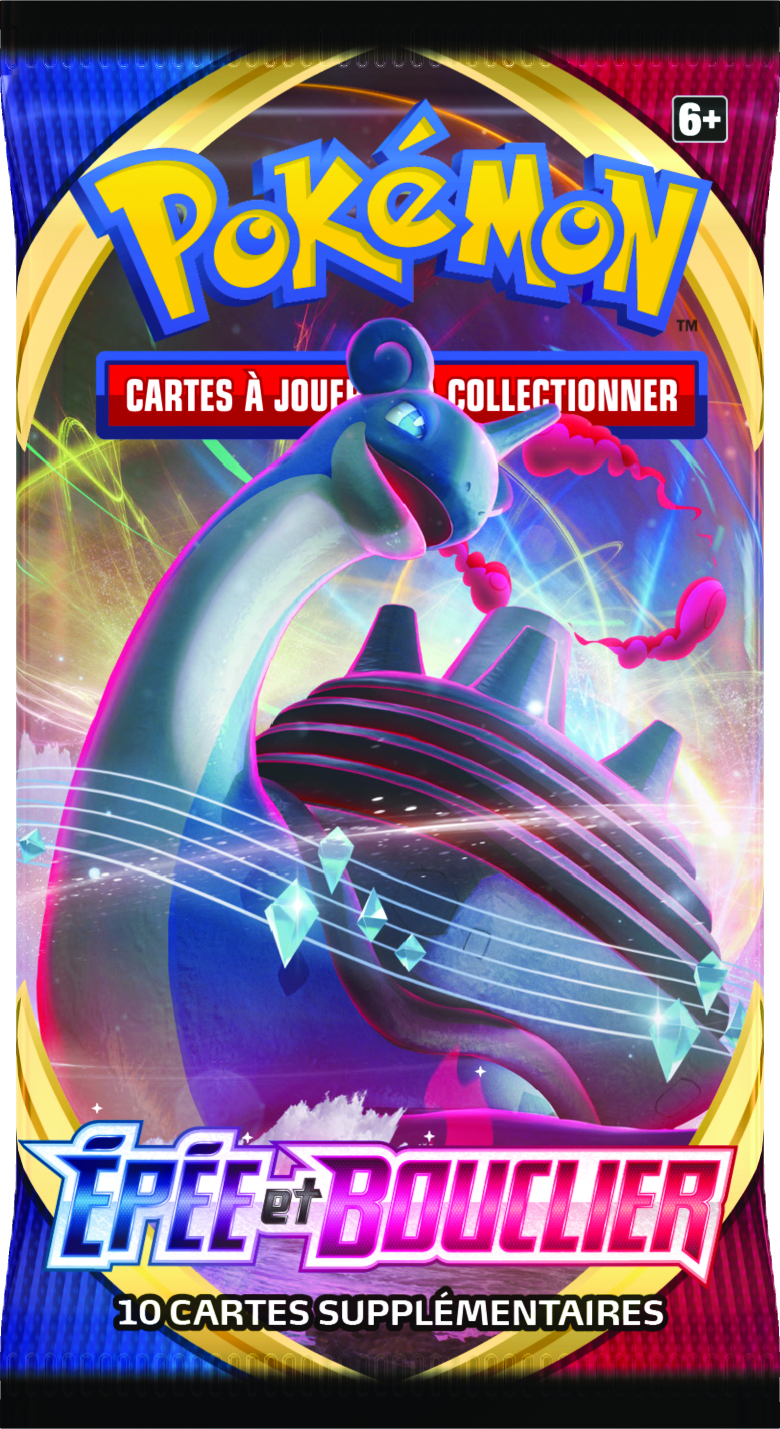 Booster Pokémon Épée et Bouclier illustration Lokhlass Gigamax, scellé français