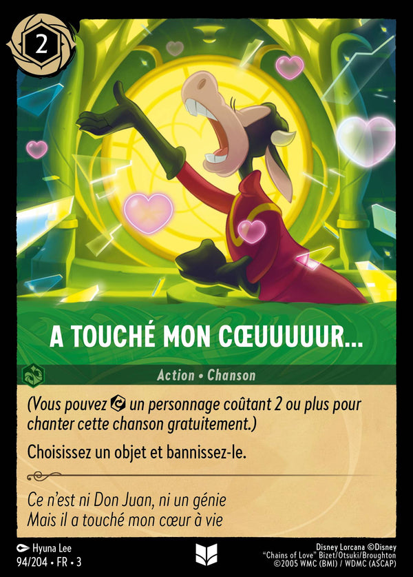 094/204 - A touché mon cœuuuuur… — Carte Disney Lorcana Les Terres d'Encres 94/204