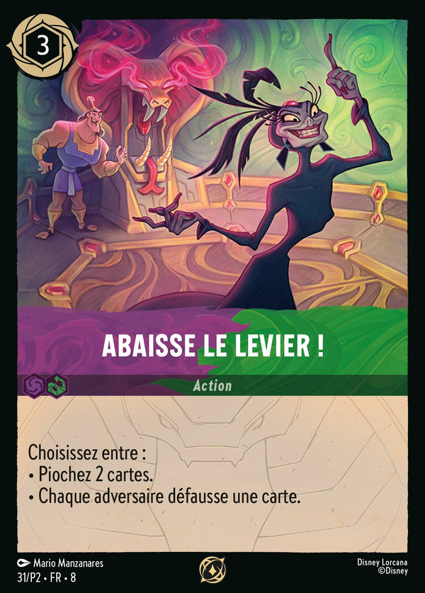031/204 - Abaisse le levier ! — Carte Disney Lorcana Le Règne de Jafar 31/P2