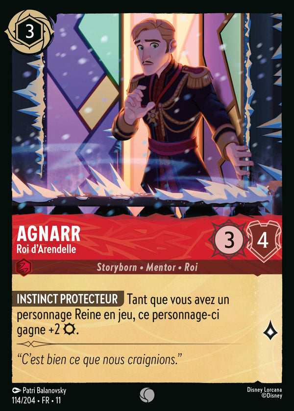 114/204 - Agnarr - Roi d'Arendelle — Carte Disney Lorcana Givresort 114/204