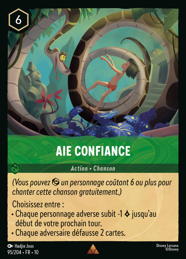 095/204 - Aie confiance — Carte Disney Lorcana Lueurs dans les Profondeurs 95/204