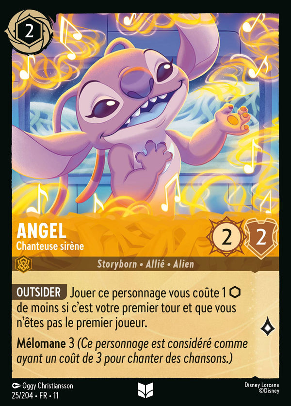 025/204 - Angel - Chanteuse sirène — Carte Disney Lorcana Givresort 25/204