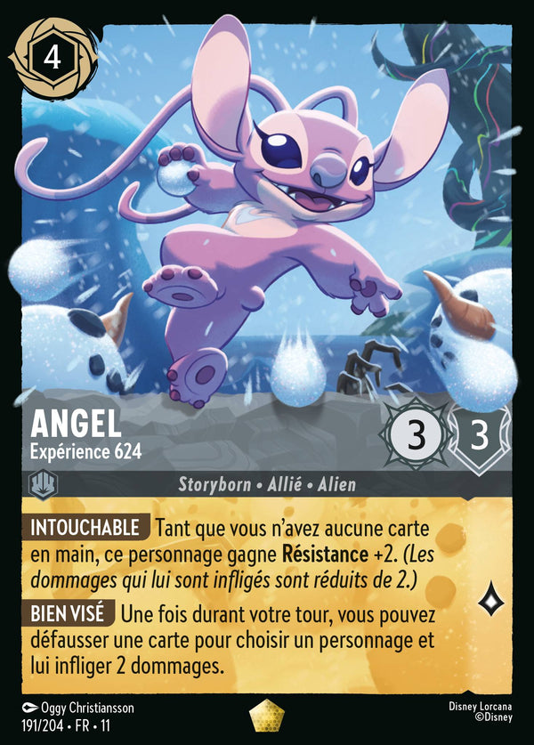 191/204 - Angel - Expérience 624 — Carte Disney Lorcana Givresort 191/204