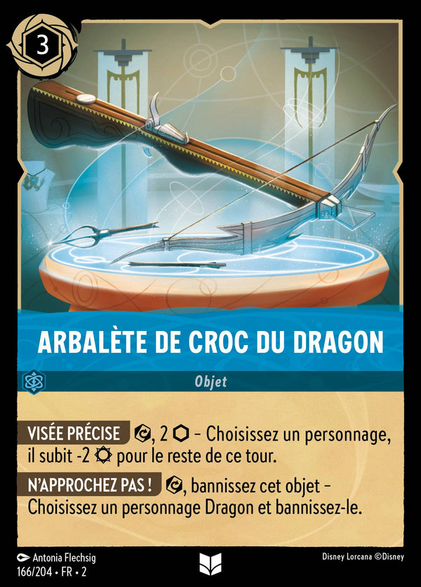 Arbalète de Croc du Dragon — Carte Disney Lorcana 166 L'Ascension des Floodborn