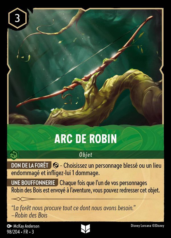 098/204 - Arc de Robin — Carte Disney Lorcana Les Terres d'Encres 98/204