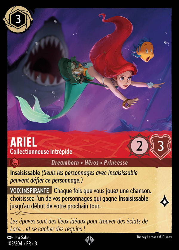 103/204 - Ariel - Collectionneuse intrépide — Carte Disney Lorcana Les Terres d'Encres 103/204