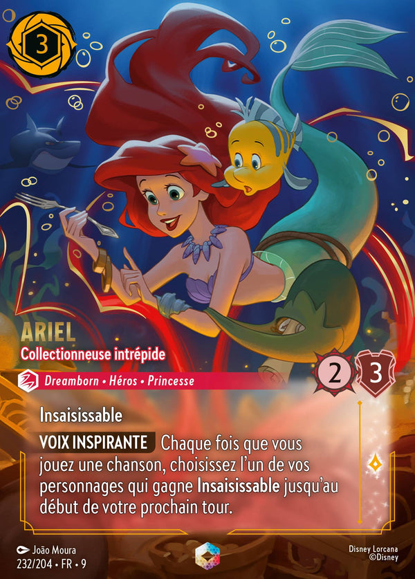 Ariel - Collectionneuse intrépide — Carte Disney Lorcana 232 Fabuleux