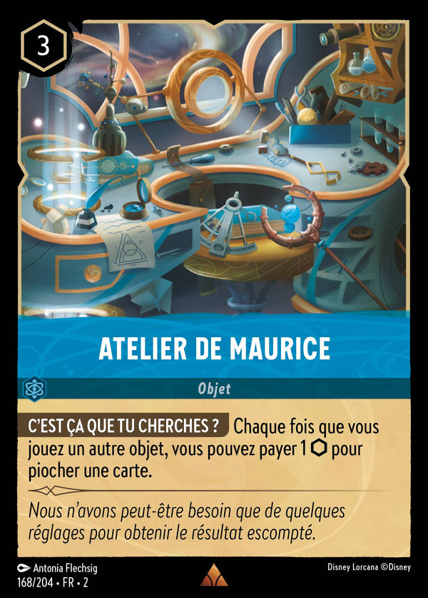 168/204 - Atelier de Maurice — Carte Disney Lorcana L'Ascension des Floodborn 168/204
