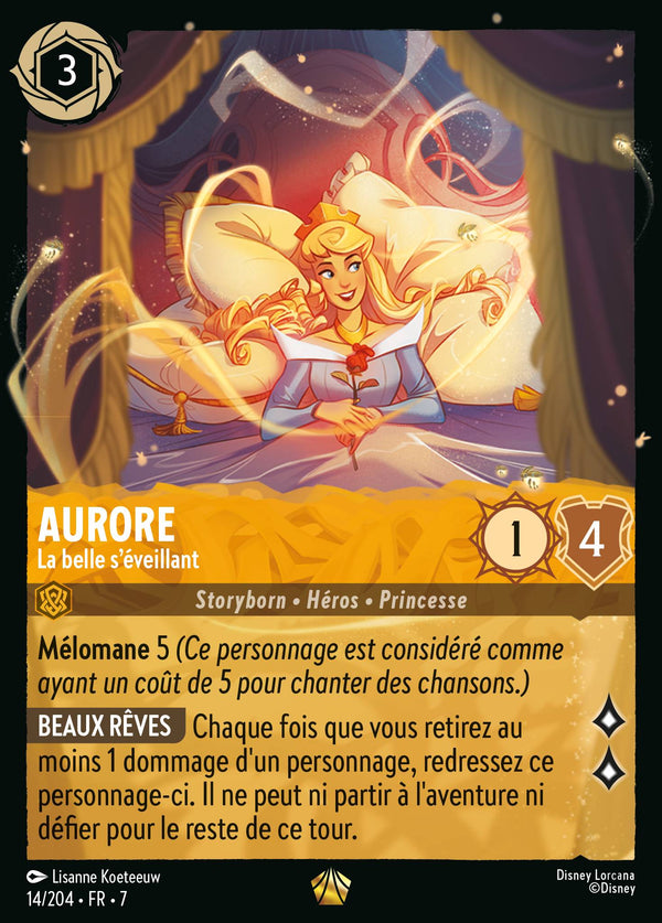 014/204 - Aurore - La belle s'éveillant — Carte Disney Lorcana L'île d'Archazia 14/204