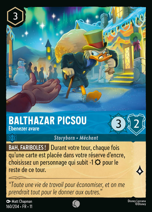 160/204 - Balthazar Picsou - Ebenezer avare — Carte Disney Lorcana Givresort 160/204