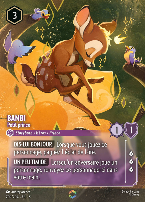 Bambi - Petit prince — Carte Disney Lorcana 209 Le Règne de Jafar