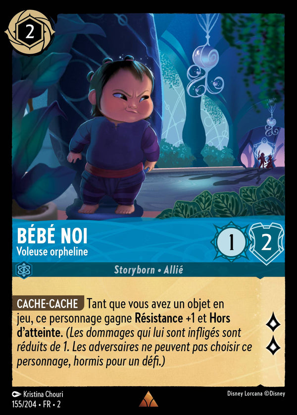 155/204 - Bébé Noi - Voleuse orpheline — Carte Disney Lorcana L'Ascension des Floodborn 155/204