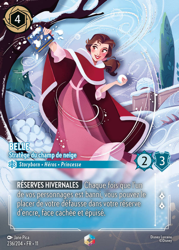 Belle - Stratège du champ de neige — Carte Disney Lorcana 236 Givresort