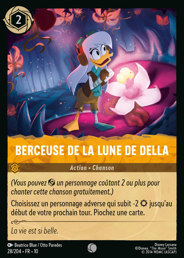 Berceuse de la Lune de Della — Carte Disney Lorcana 28 Lueurs dans les Profondeurs