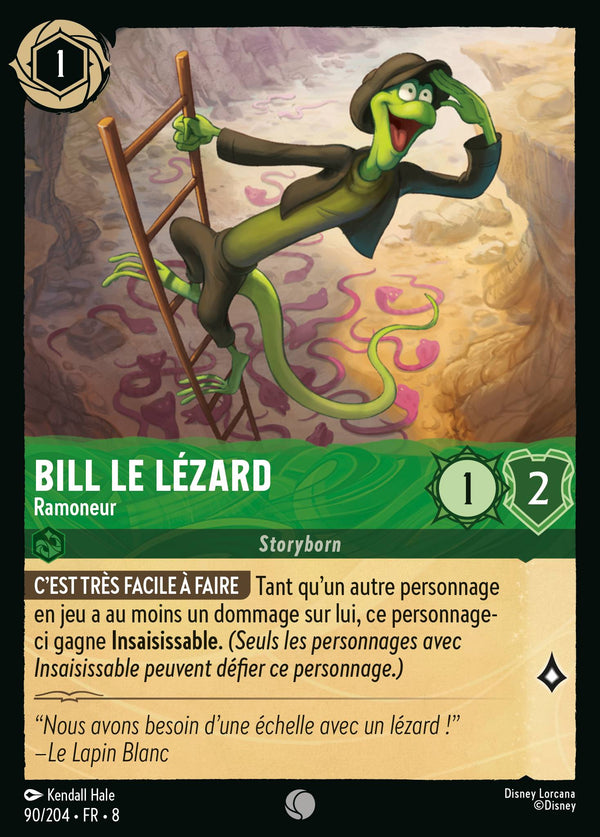 090/204 - Bill le Lézard - Ramoneur — Carte Disney Lorcana Le Règne de Jafar 90/204