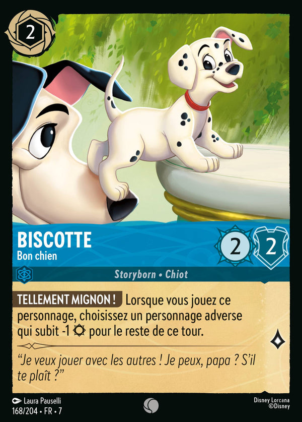 168/204 - Biscotte - Bon chien — Carte Disney Lorcana L'île d'Archazia 168/204