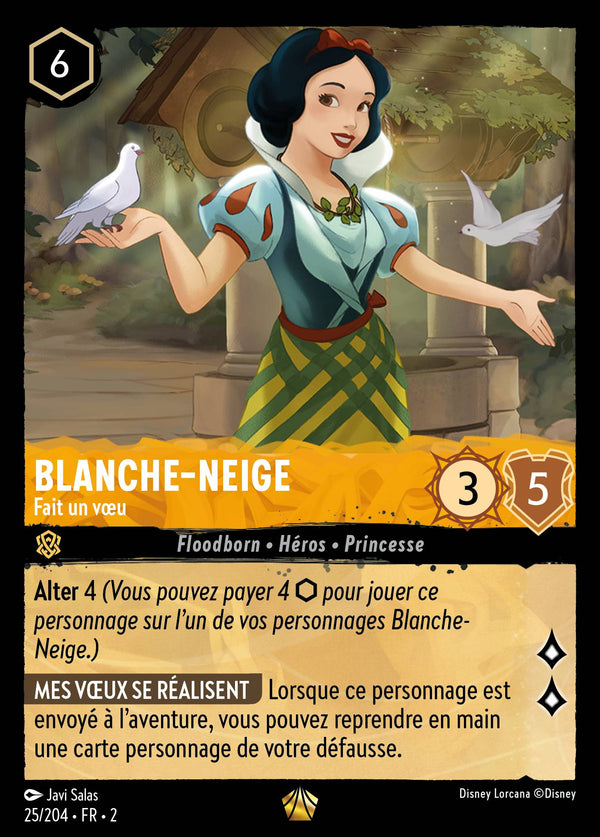 Blanche-Neige - Fait un vœu — Carte Disney Lorcana 25 L'Ascension des Floodborn