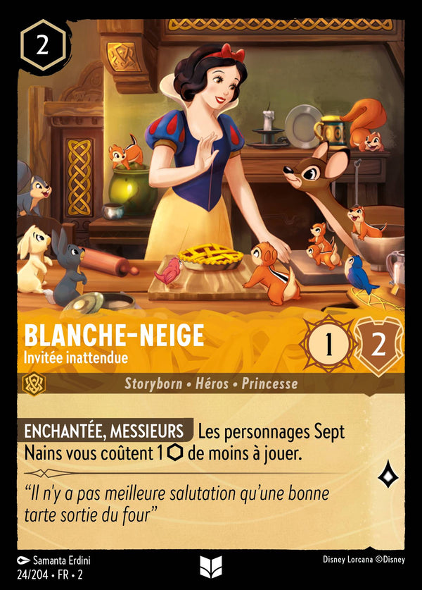 024/204 - Blanche-Neige - Invitée inattendue — Carte Disney Lorcana L'Ascension des Floodborn 24/204