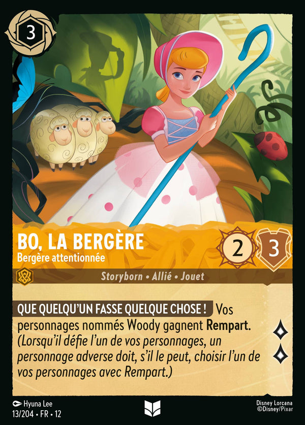 013/204 - Bo, la bergère - Bergère attentionnée — Carte Disney Lorcana Contrées Inconnues 13/204