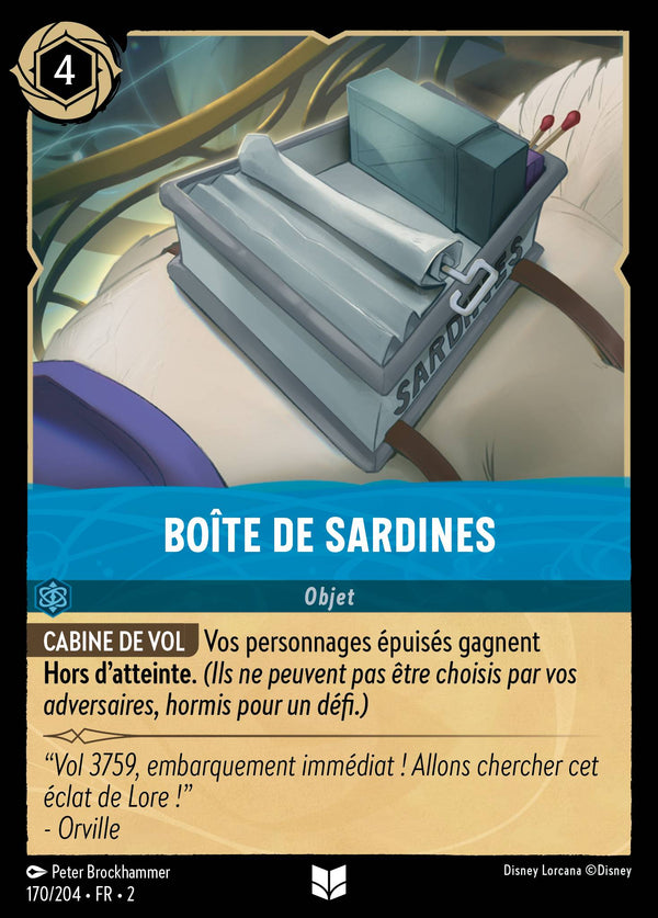 170/204 - Boîte de sardines — Carte Disney Lorcana L'Ascension des Floodborn 170/204
