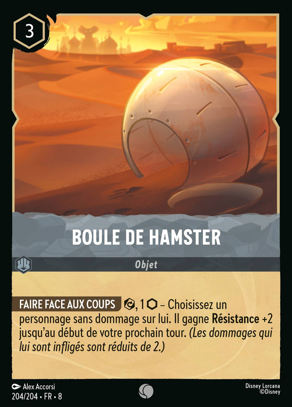 204/204 - Boule de hamster — Carte Disney Lorcana Le Règne de Jafar 204/204