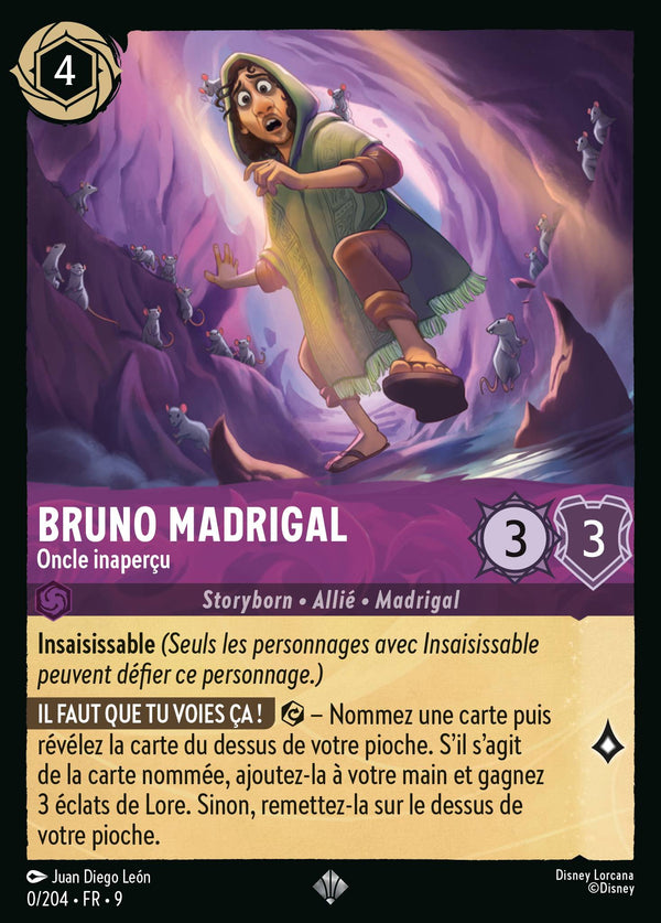 000/204 - Bruno Madrigal - Oncle inaperçu — Carte Disney Lorcana Fabuleux 0/204