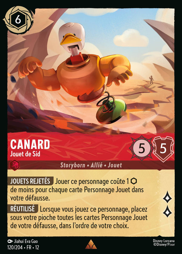 120/204 - Canard - Jouet de Sid — Carte Disney Lorcana Contrées Inconnues 120/204