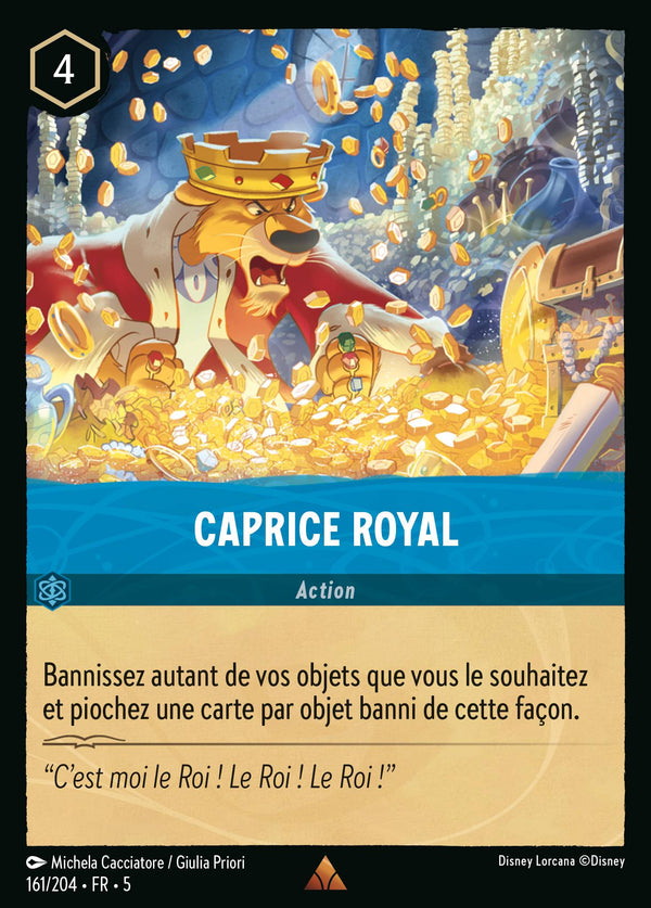 161/204 - Caprice royal — Carte Disney Lorcana Ciel Scintillant 161/204