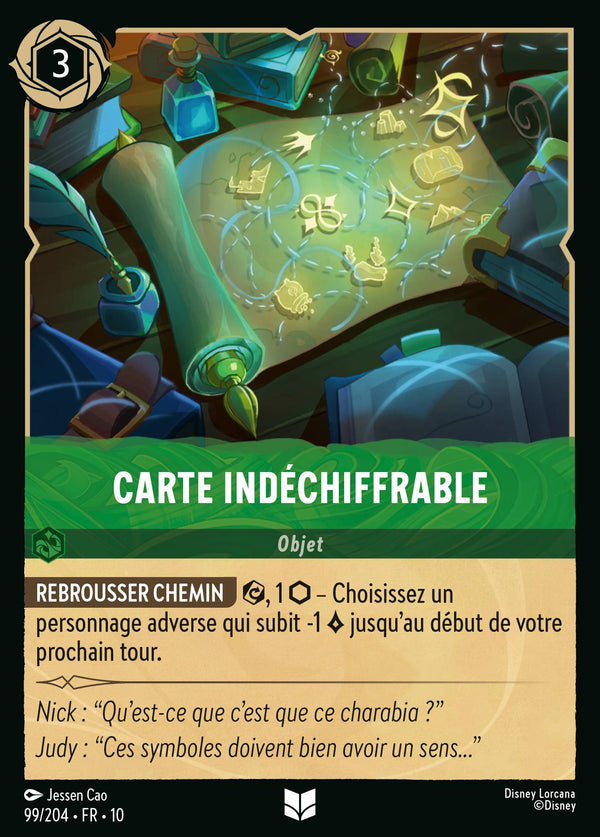099/204 - Carte indéchiffrable — Carte Disney Lorcana Lueurs dans les Profondeurs 99/204