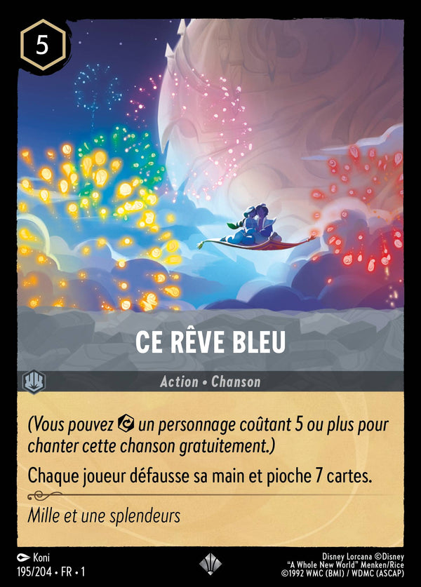 195/204 - Ce rêve bleu — Carte Disney Lorcana Premier Chapitre 195/204