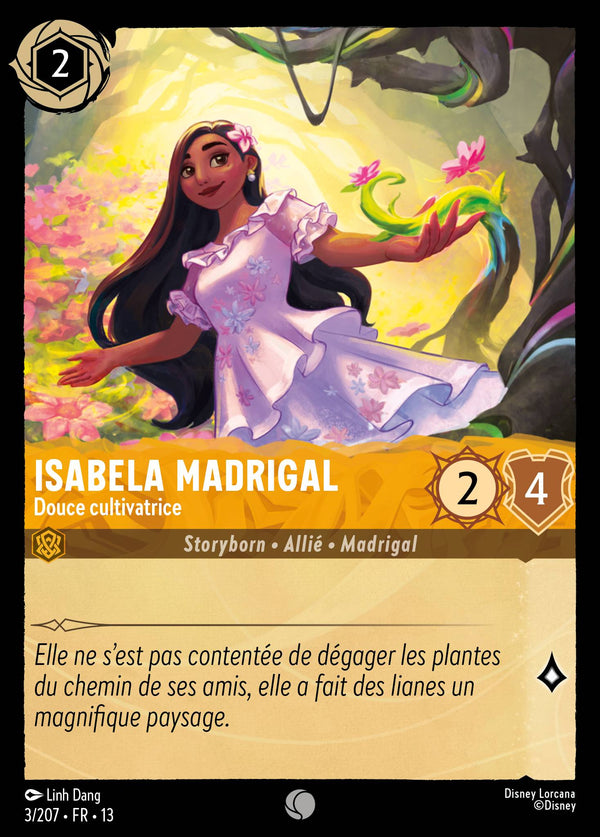 003/207 - Isabela Madrigal - Douce cultivatrice — Carte Disney Lorcana Invasion Epineuse! 3/207