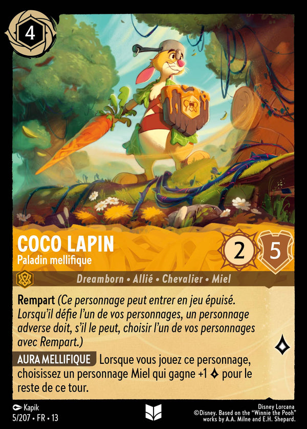 005/207 - Coco Lapin - Paladin mellifique — Carte Disney Lorcana Invasion Epineuse! 5/207