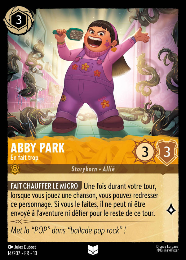014/207 - Abby Park - En fait trop — Carte Disney Lorcana Invasion Epineuse! 14/207