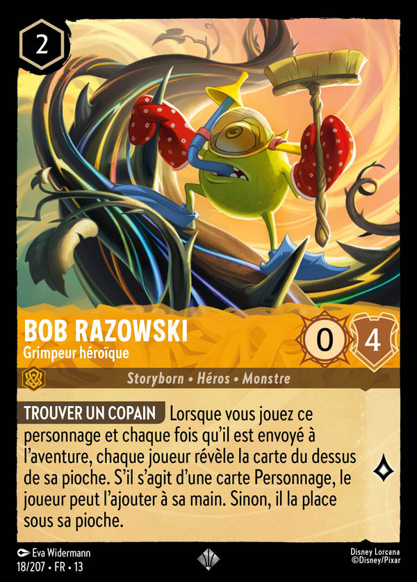 018/207 - Bob Razowski - Grimpeur héroïque — Carte Disney Lorcana Invasion Epineuse! 18/207
