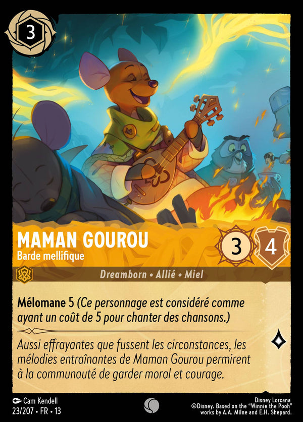 023/207 - Maman Gourou - Barde mellifique — Carte Disney Lorcana Invasion Epineuse! 23/207