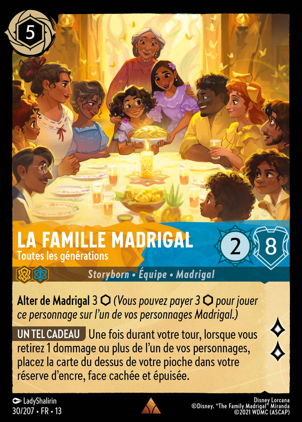 030/207 - La famille Madrigal - Toutes les générations — Carte Disney Lorcana Invasion Epineuse! 30/207