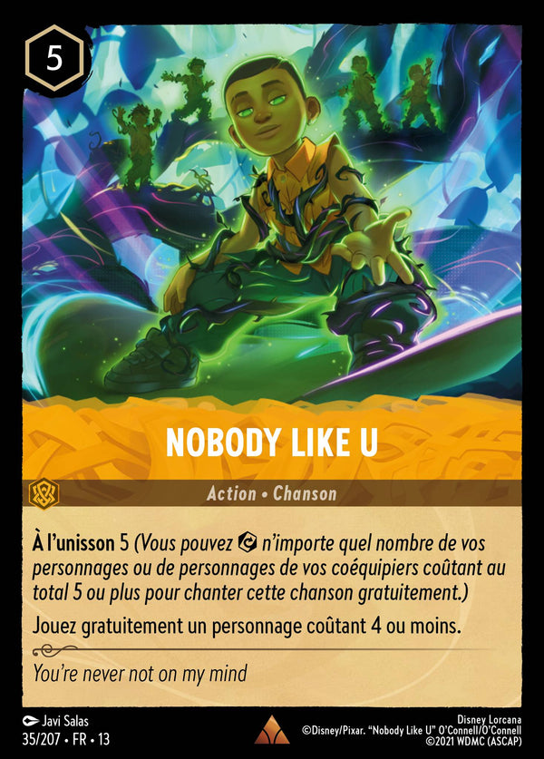 035/207 - Nobody Like U — Carte Disney Lorcana Invasion Epineuse! 35/207