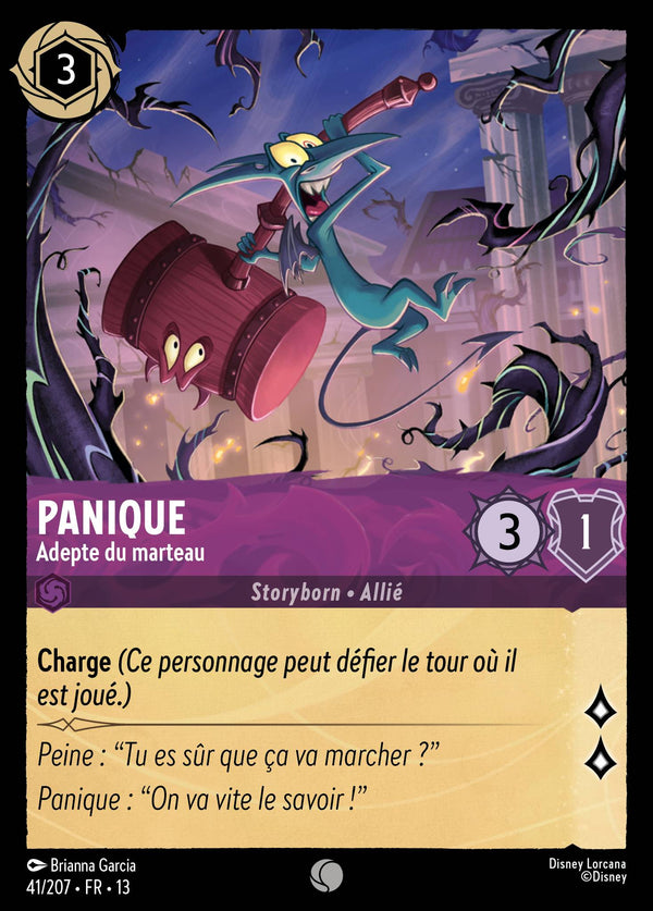 041/207 - Panique - Adepte du marteau — Carte Disney Lorcana Invasion Epineuse! 41/207