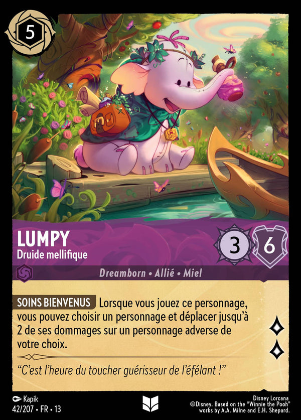 042/207 - Lumpy - Druide mellifique — Carte Disney Lorcana Invasion Epineuse! 42/207