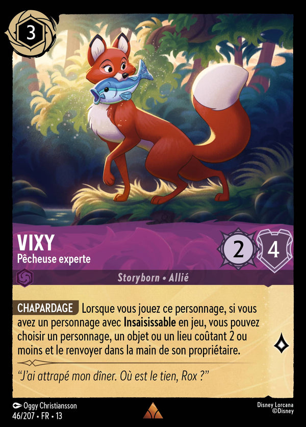 046/207 - Vixy - Pêcheuse experte — Carte Disney Lorcana Invasion Epineuse! 46/207