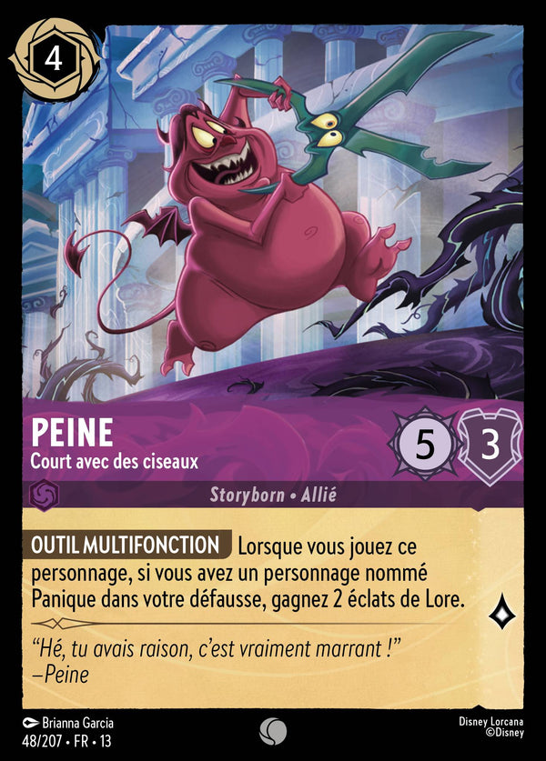 048/207 - Peine - Court avec des ciseaux — Carte Disney Lorcana Invasion Epineuse! 48/207