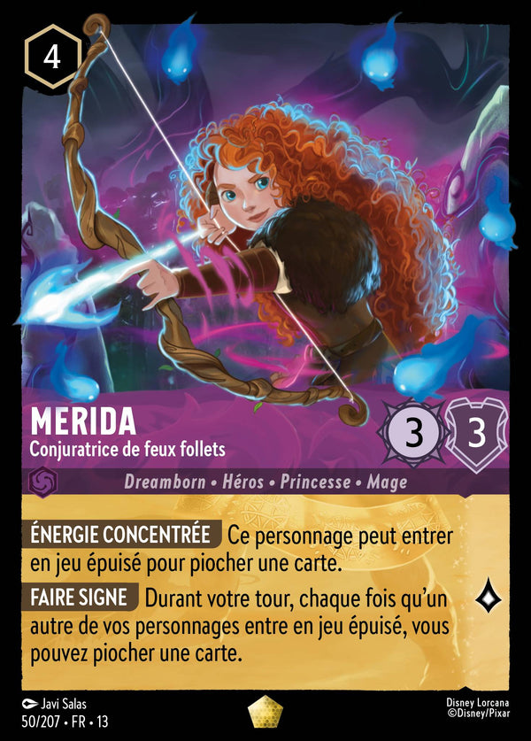 050/207 - Merida - Conjuratrice de feux follets — Carte Disney Lorcana Invasion Epineuse! 50/207