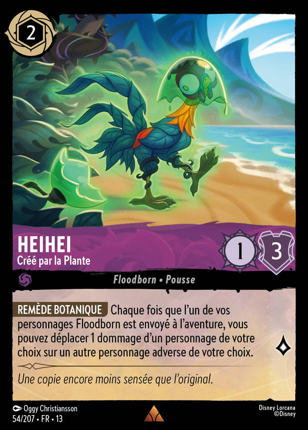 054/207 - Heihei - Créé par la Plante — Carte Disney Lorcana Invasion Epineuse! 54/207